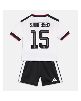 Billige Fotballdrakt Tyskland Nico Schlotterbeck #15 Replika Hjemmedraktsett Barn VM 2026 Kortermet (med bukser)